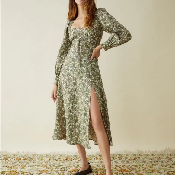 Reformation  Anton Linen Dress   100% linen  size 6 - Picture 3 of 10